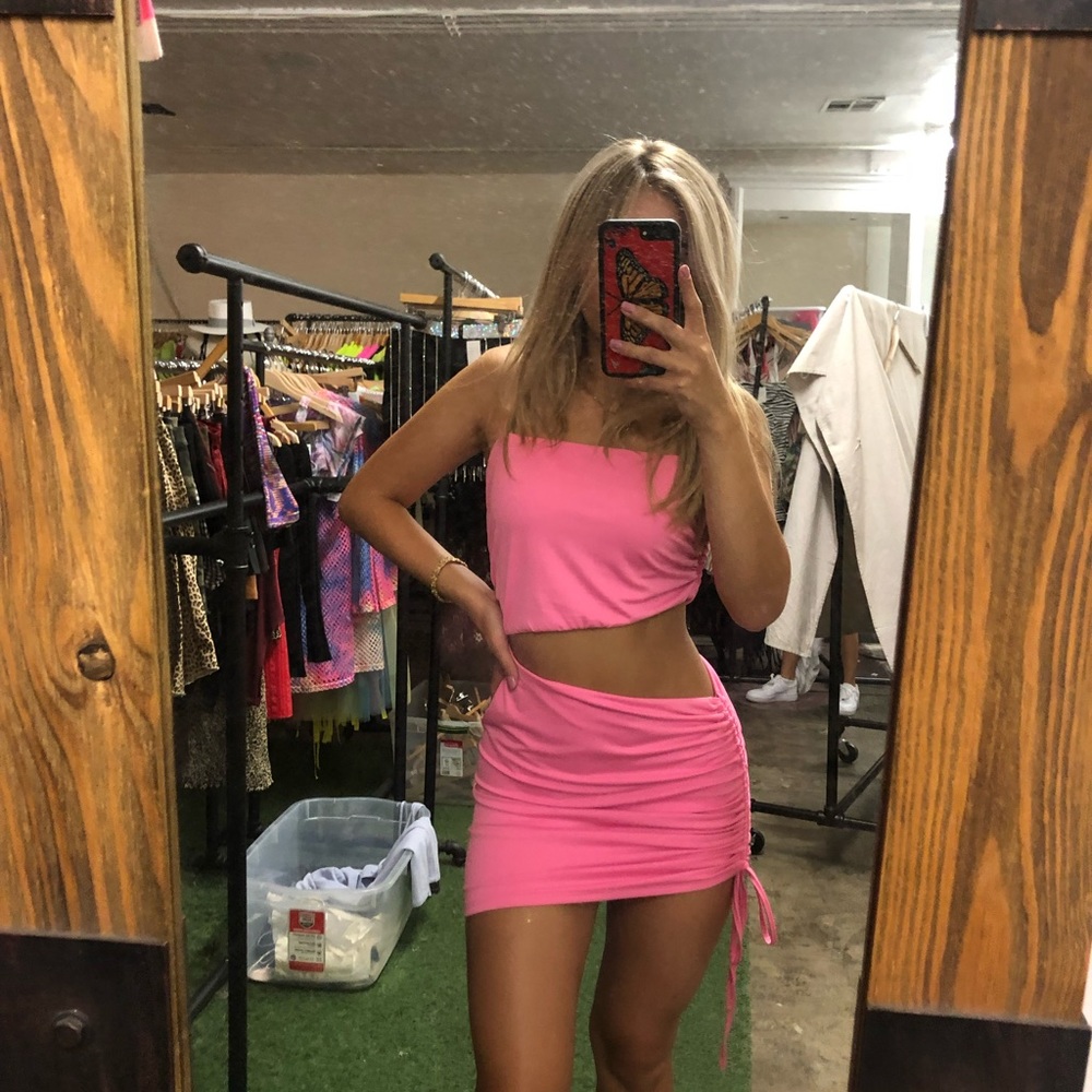 Pink Mini Dress